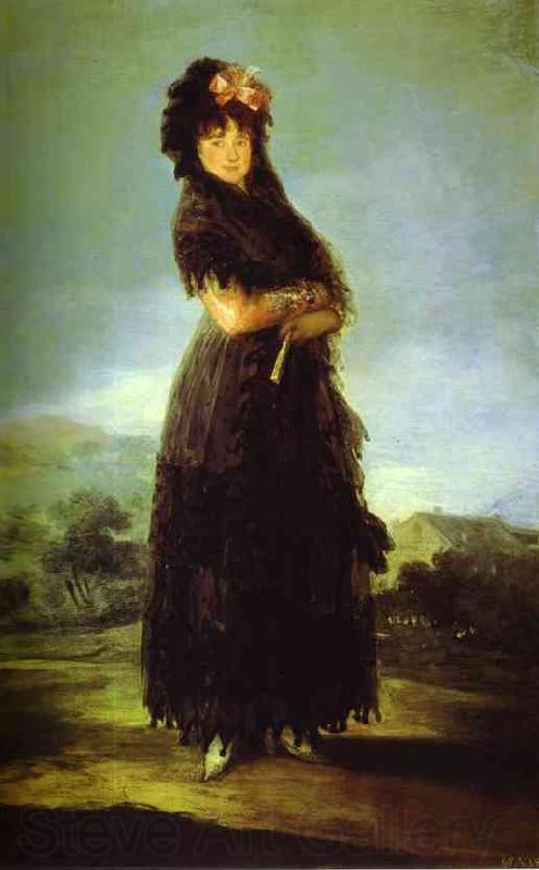 Francisco Jose de Goya Portrait of Mariana Waldstein. Norge oil painting art